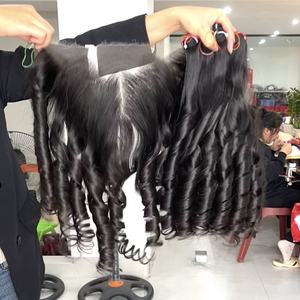 Extensiones de Cabello Natural Ondulado Negro de Alta Calidad con Frontal y Paquetes para Hacer Pelucas - Product Image 4