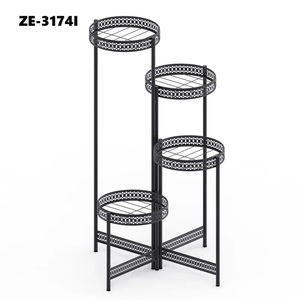 Moderno Soporte para Flores Hecho a Mano en Hierro Cromado con Diseño Circular para Decoración del Hogar y Uso en Interiores - Product Image 4