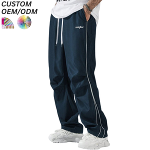 Plus Size Men's Loose <b>Drawstring</b> Mid Waist Stretch Breathable Printed Cotton Casual <b>Trousers</b> Custom Logo OEM ODM Brand Supply - Product Image 5