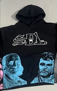 Sudaderas SDL de Invierno 100% Algodón, Personalizadas con Logotipo, Diseño Impreso, Pedrería, Corte Regular, Estilo Urbano, Gruesas y con Relieve - Product Image 3