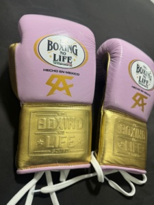 Gants de boxe professionnels No Boxing No Life en cuir de vache véritable pour l'entraînement et le combat, MOQ 1 paire - Product Image 4