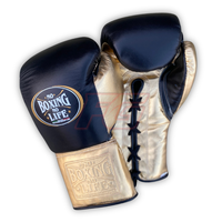 No Boxing No Life Guantes de Boxeo Profesionales de Cuero Premium con Cordones Transpirables Equipo de Entrenamiento para Adultos