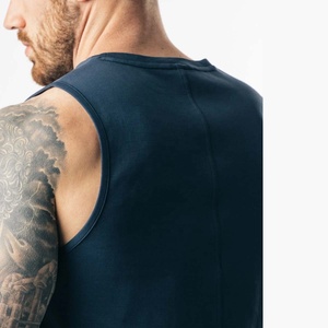 Chaleco Deportivo sin Mangas para Hombre PIHA SPORTS, Transpirable, de Secado Rápido, con Cuello Redondo y Dobladillos Enrollados, 100% Algodón, 220g, Corte Holgado - Product Image 5