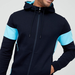 Ensemble de survêtement pour homme, style jogging, vêtements de sport, 2 pièces, logo personnalisé, survêtement homme bicolore - Product Image 4