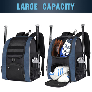 Baseball Equipment Backpack Internal <b>Frame</b> Sports Bag Waterproof Bat Pack Shoe Compartment Custom Logo for Training Travel - Product Image 2