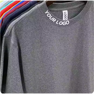 T-shirts OEM grande taille 180 g/m² en tricot 100% coton pour hommes logo personnalisé de haute qualité anti-rides et séchage rapide pour une utilisation promotionnelle - Product Image 1