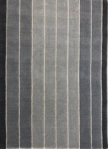 Tapis de luxe moderne de designer, fabriqué directement en usine, tufté à la main, antidérapant, à motif géométrique, en viscose et laine, avec support en toile de coton - Product Image 4