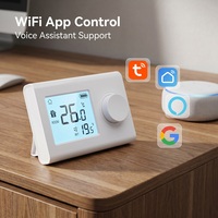 Kabelloser Gasheizkessel-Thermostat Flexibler Raumtemperaturregler für Zuhause und Büro mit Tuya Smart Life 868MHz Kombi-Kessel-Heizung