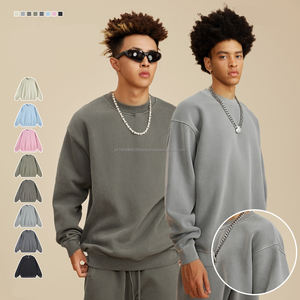 Sudadera de cuello medio alto para hombre, estilo informal, holgada, para otoño e invierno, sudadera de cuello redondo para mujer - Product Image 2