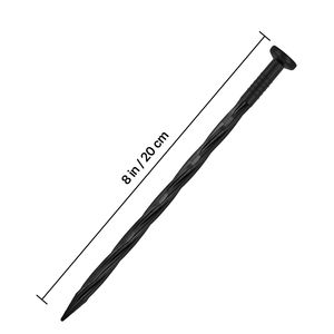 Bordo per aiuole in plastica da 10 metri x 10 cm, flessibile, senza scavo, con 30 picchetti e 2 paletti per il fissaggio al terreno, forniture da giardino - Product Image 6