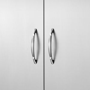 Maniglie a muro verticali a filo per porta da cucina esterna in acciaio inossidabile, 36W x 21H pollici, per porta di accesso BBQ e categoria portaoggetti - Product Image 6