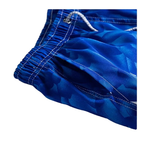 Shorts de Baño Florales para Hombre, Secado Rápido, Cintura con Cordón, 100% Poliéster, Traje de Baño Casual, Corte Corto, Cintura Media, con Bolsillos - Product Image 3
