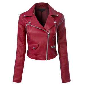 Chaqueta de Cuero para Mujer, Estilo Deportivo, Impermeable y Resistente al Viento, Nueva Colección, Tallas Grandes Disponibles - Product Image 3