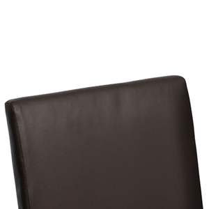 4pcs <b>Brown</b> Faux <b>Leather</b> Dining <b>Chairs</b> - Product Image 5