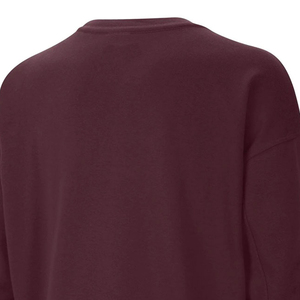 Sudadera Oversize de Mujer con Cuello Redondo, Color Liso, Hombros Caídos, Manga Larga, Tejido de Algodón, para Otoño, con Bordado Frontal - Product Image 5