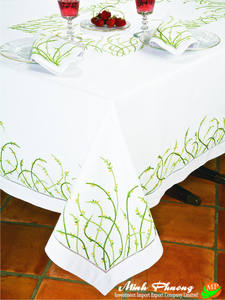 Mantel bordado elegante y lujoso elaborado con producto de algodón duradero Fabrichot - Product Image 4