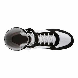 Zapatillas de Boxeo Transpirables de Malla con Cordones, de Caña Alta, Negras y Blancas, para Entrenamiento, con Precio Económico y Servicio OEM ODM - Product Image 3