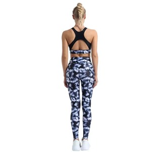 OEM Women Gym Fitness Striped Breathable 2 Piece Sets High Waist Butt Lifting Bottoms Sports Active Yoga - Product Image 1