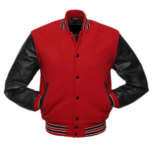 <b>Top</b> University Spring Autumn Men's Loose Casual Baseball Varsity Jacket Custom Leather College Letterman Jacket OEM Wholesale - Product Image 5