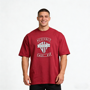 Vente en gros de tissus personnalisés avec logo, de haute qualité, écologiques, à séchage rapide, respirants, en mélange polyester/coton 180 g/m², impression 3D en relief, longs - Product Image 2