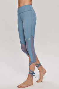 Ensemble 2 pièces de leggings de yoga Bnice en dentelle unie pour femme, taille haute, sans couture, effet push-up, pour fitness et entraînement - Product Image 3