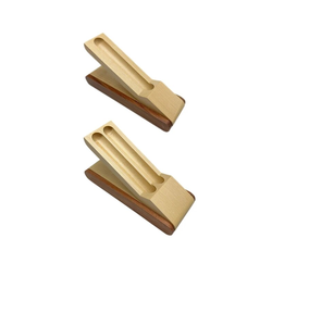 Caja de madera para bolígrafos y estuche para lápices al precio más bajo, caja de almacenamiento de papelería de escritorio, organizador de escritorio con soporte para lápices de madera con logotipo personalizado - Product Image 1