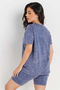 T-shirts pour femmes de qualité supérieure, gris, effet délavé, manches courtes, col rond, séchage rapide, confortables, vêtements décontractés pour femmes - Product Image 5