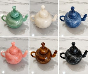 Elegant Arabic Style Luxury Handmade Mother Pearl Inlay Eco-Friendly Non Toxic Dishwasher Safe Customizable Tea <b>Pot</b> Kettle - Product Image 4