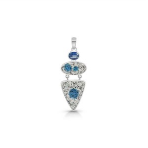 จี้เพชรพลอยธรรมชาติ NIKHIL GEMS K2 แจสเปอร์ วินเทจ สำหรับงานหมั้น ประดับไคยาไนต์ เงินแท้ 925 รับรองโดยบุคคลที่สาม OEM - Product Image 3