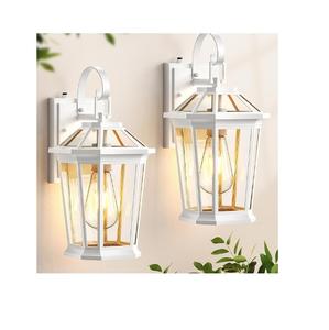 Lámpara de Pared de Aluminio Metálico de Primera Calidad en Oferta, Lámpara Decorativa con Acabado Negro y Cristal Transparente - Product Image 2