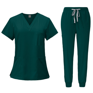 2026 New V-Neck Straight Hospital Nursing Medical <b>Scrubs</b> - Unisex Spandex/Polyester Professional <b>Scrub</b> <b>Sets</b> - Product Image 2