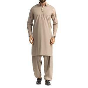 Traje Casual Largo para Hombre, Tallas Grandes, Estilo Pakistaní Musulmán, con Cierre y Transpirable, de Alta Calidad, Fabricación OEM/ODM, Venta al Por Mayor - Product Image 1