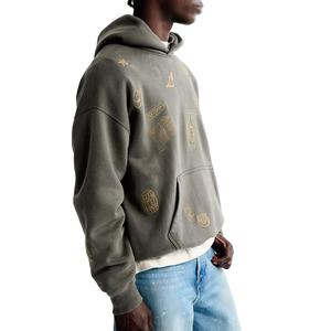 Sweat-shirts à capuche graphiques personnalisés et élégants, unisexes, en molleton surdimensionné, fournisseur en gros, fabricant, étiquette privée OEM - Product Image 4