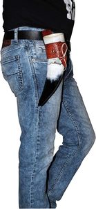 Cuerno de Buey Auténtico de Gran Tamaño, Estilo Vikingo, Simple, Personalizado, de Forma Natural, con Funda de Cuero, para Cerveza, Vino, Estilo Náutico - Product Image 3