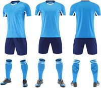 Ensemble d'uniformes de football personnalisés pour adultes 2026 – Maillot de football respirant à séchage rapide avec impression par transfert thermique, tenue d'équipe à manches courtes