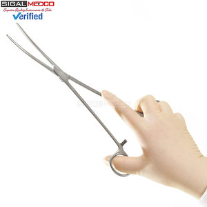 Juego de 2 Pinzas Hemostáticas Rochester Premium de 12 Pulgadas, Rectas y Curvas, con Tres Posiciones de Bloqueo, Manuales, de Acero Inoxidable Alemán - Product Image 4