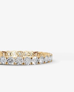 Bracelet en diamant de laboratoire de 5 carats en or jaune et blanc 14 carats, taille ronde, certifié IGI, pour fiançailles et mariage - Product Image 6