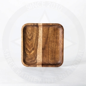 Traditional <b>Gold</b>-Plated Wooden <b>Serving</b> <b>Tray</b> for Kitchen Dining Coffee Service Interior Styling Ramadan & Wedding Occasions - Product Image 2