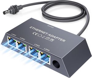 Adaptador Ethernet Starlink de 4 Puertos para Gen 3 y Starlink Mini, Conecta 4 Dispositivos Cableados Simultáneamente hasta 1Gbps - Product Image 1