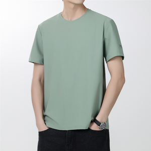 เสื้อยืดคอกลมแขนสั้นแบบยูนิเซ็กซ์ ผ้าฝ้าย 100% ซึมซับเหงื่อได้ดี พิมพ์ลายตัวอักษร ทรงปกติ ผ้า 120 กรัม พิมพ์ลายด้วยความร้อน - Product Image 4