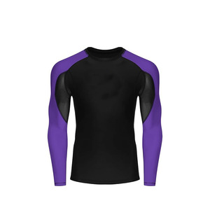 เสื้อรัดกล้ามเนื้อสำหรับผู้ชายแบบเต็มตัว รุ่นใหม่ปี 2026 ขายดี ผลิตตามสั่งจากโรงงาน  แบบซับลิเมชั่นเต็มตัว สำหรับกีฬา MMA โนกิ ยิวยิตสู บีเจเจ - Product Image 1