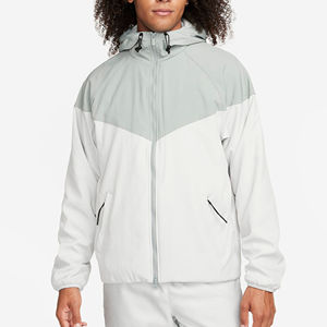 Cheap Price 2026 High Quality Custom Color Block Regular Fit <b>Lightweight</b> Hot Sale <b>Running</b> Men Style Windbreaker <b>Jackets</b> Hood - Product Image 1