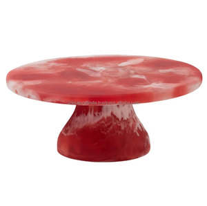 Soporte de pastel de diseño clásico Juego de soporte de pastel de epoxi de resina hecha a mano Embalaje personalizado de India por UCI para Decoración - Product Image 6