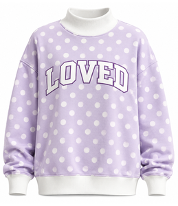 Sweat-shirt unisexe décontracté d'hiver à col montant surdimensionné, avec appliqué lettre en gingham brodé, style OEM - Product Image 5