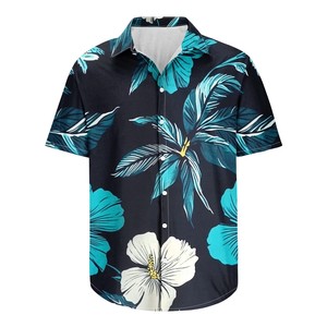 Chemise habillée homme automne à manches courtes en satin doux, motif imprimé de qualité supérieure, respirante, décontractée et formelle, avec logo personnalisé - Product Image 6