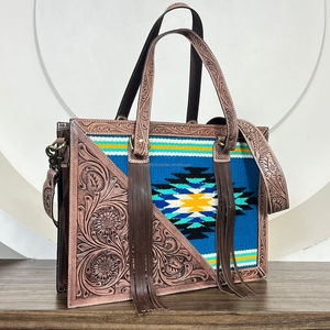 Nueva manta de sillín de cuero mecanizada a mano, bolso de mano de gran tamaño para mujer, bolsos de hombro ocultos de cuero genuino de alta calidad - Product Image 4