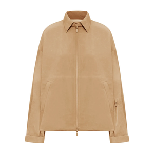 Chaqueta Ligera de Poliéster con Cuello Alto Minimalista Color Beige Tierra de Studio Nicholson, Estampada, Talla Grande, Estilo Casual Elegante para Uso Diario - Product Image 1