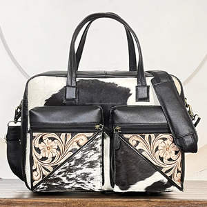 Bolsa de Pañales de Cuero Vacuno Genuino Personalizada OEM, Bolsa de Viaje Multibolsillos con Cierre, Organizador de Artículos para Bebés, Venta al Por Mayor - Product Image 4