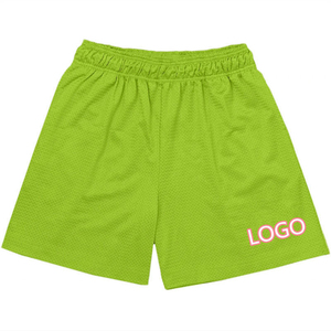 Shorts de basketball pour hommes, écologiques, blanc/noir, en mesh, coupe ajustée, haute qualité, respirants, séchage rapide, logo imprimé sur le devant, décontractés - Product Image 3