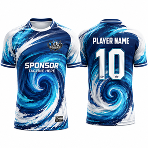 Nueva Camiseta de Fútbol Personalizada, Tejido Birdseye de Poliéster Avanzado, Ligera, con Gestión de la Humedad, Elástica, Profesional y Cómoda - Product Image 1
